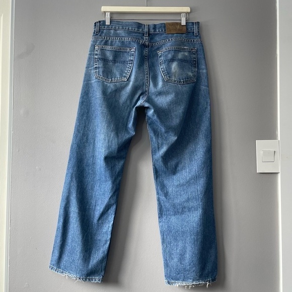 [34] Vintage Red Label Tommy Hilfiger Straight Leg Medium Wash Relaxed Jean - Picture 10 of 15
